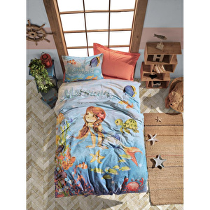 Cotton Box Junior Tek Kişilik Nevresim Takımı Mermaid Mercan