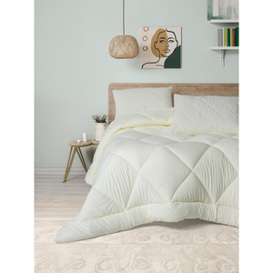 Cotton Box Softwash Çift Kişilik Yorgan Seti Ekru 180x200 Lastikli Çarşaf görseli 1