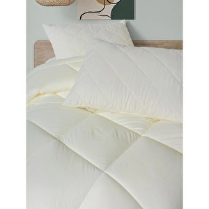 Cotton Box Softwash Tek Kişilik Yorgan Seti Ekru görseli 2