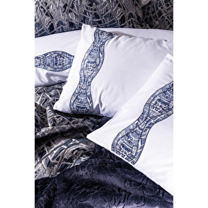 Cotton Box Platinium Çeyiz Seti Marissa Lacivert görseli 2