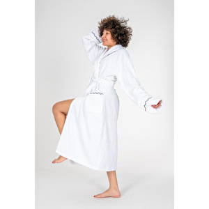 Cotton Box Classic Bornoz Seti Josina Beyaz Kadın M/l