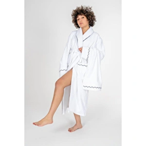 Cotton Box Classic Bornoz Seti Josina Beyaz Kadın M/l