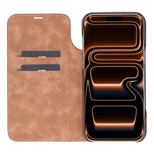 Bloominbag Bloomcase Magic Wallet Tan Apple Iphone 17 Pro Max (6.9") Hakiki Deri Çıkarılabilir Cüzdanlı Telefon Kılıfı görseli 4