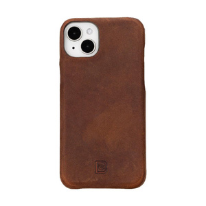 Bloomcase Apple Iphone 16 (6.1") Saddle Brown Hakiki Deri Telefon Kılıfı