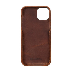 Bloominbag Bloomcase Apple Iphone 16 (6.1") Saddle Brown Hakiki Deri Telefon Kılıfı görseli 4
