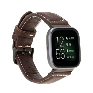 Chalk Ivory Bloom Deri Apple Watch Kordon-44/45/46/49 Mm