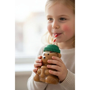 Cornella Bear Cam Barista Soğuk Ayıcıklı İçecek Bardağı 550 Ml