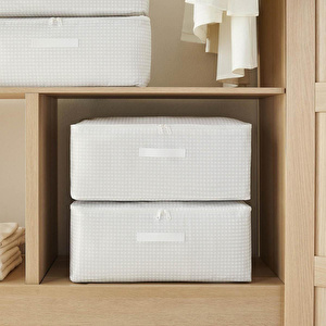 Home Wave 8'li Orta Boy Gri Pötikare Hurç Set 52 X 28 X 21 Cm