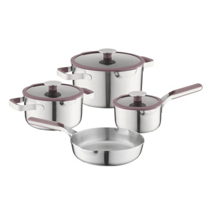 Berghoff Home Elements 7li Tencere Seti Aubergine