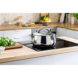 Berghoff Home Belly Kapaklı Tencere 24cm Stellar Çelik görseli 2