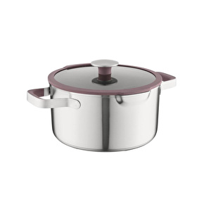 Home Elements Kapaklı Güveç Tenceresi 24cm Peppercorn