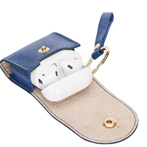 Bloominbag Aurel Cadet Ocean Charm Hakiki Deri Airpods Kılıfı – Airpods 1 & 2 Uyumlu görseli 5
