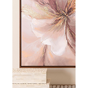 The Mia Neutral Floral Kanvas Tablo 70x100 Cm Tbl0106