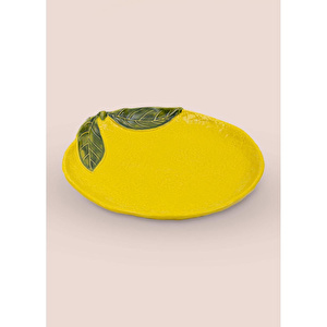 The Mia Servis Tabağı Sarı 34,5 Cm görseli 3
