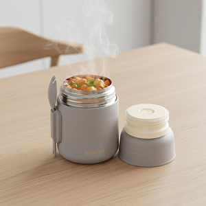 Bernardo Duo Yemek Termosu 500 Ml Gri görseli 4