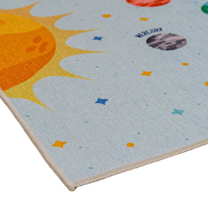 Itsy Bitsy Kids Spacey Çok Renkli Yıkanabilir Çocuk Halısı - 120x160cm