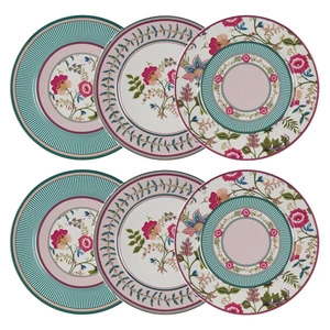 Lucky Art Florine Bone 27 Cm 6lı Tabak Seti