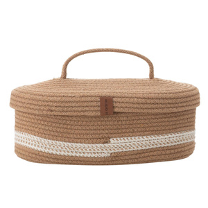 Mudo Home Venus Oval Düzenleyi̇ci̇ Sepet Kahve 30x13x11 Cm görseli 1