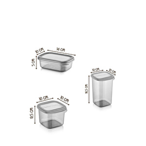 Vienev 18li Baharat Saklama Kabı Seti Avantajlı Paket 6x 0,40, 0,45, 0,55 Litre Etiketli Kaşıklı Süper Set Şeffaf görseli 5