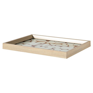 Mudo Home Soft Brown Dekorati̇f Tepsi̇ 31x42 Cm