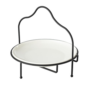 Mudo Home Gurme Standli Sunum 22cm - Si̇yah görseli 2