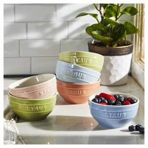 Staub Kase Seti Makaron Seramik | 12 Cm / 6-parça | Karışık Renkler