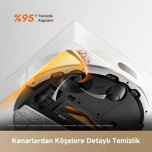 Dreame F20 Robot Süpürge Beyaz, 20.000pa Emiş Gücü görseli 5