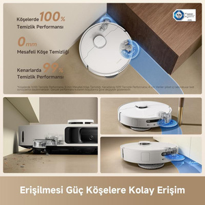 Dreame L50 Ultra Ce Robot Süpürge Beyaz, 25.000pa Emiş Gücü görseli 4