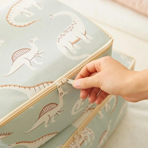 Ocean Home Textile 4'lü Çocuk Odası Dinozor Hurç Set 2 Adet 30 X 22 X 18 / 2 Adet 52 X 28 X 21 Cm görseli 4
