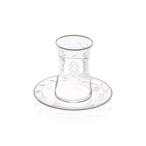 The Mia Leaf Çay Seti Gümüş 12 Parça görseli 2