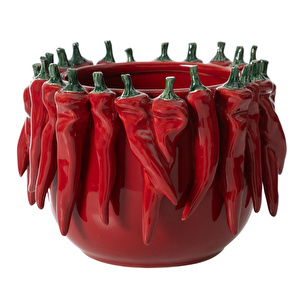 Mudo Home Chili Dekorati̇f Kase 25x25x19 Cm görseli 2