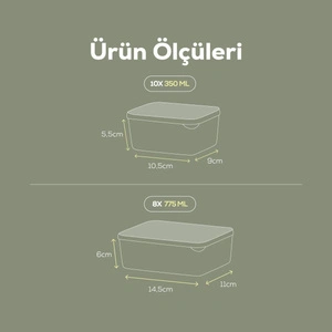 Vienev 18'li Buzdolabı Düzenleyici Organizer Mikrodalgaya Uygun Difriz Saklama Kabı Turuncu