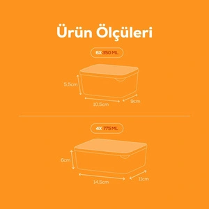 Vienev 10'lu Buzdolabı Düzenleyici Organizer Mikrodalgaya Uygun Difriz Saklama Kabı Yeşil görseli 2
