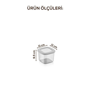 Vienev Siyah Serigrafi Etiketli Kaşıklı Foly Baharat Saklama Kabı 12'li Set Küçük Boy 0,55 Litre Beyaz görseli 5