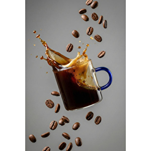 Vienev Renkli Kulplu 6'lı Cam Espresso Bardağı Seti - 95 Ml 2x(turuncu, Yeşil, Mavi)