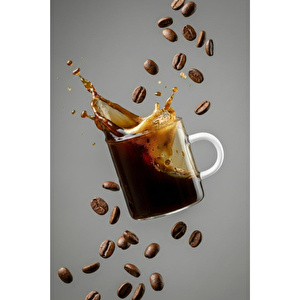 Vienev Beyaz Kulplu 6'lı Cam Espresso Bardağı Seti - 95 Ml