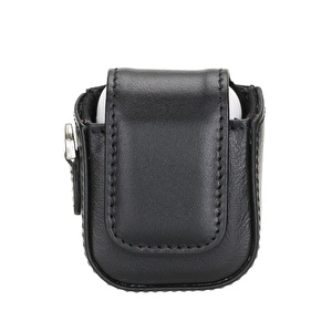 Bloominbag Aurel Onyx Black Charm Hakiki Deri Airpods Kılıfı – Airpods 1 & 2 Uyumlu görseli 2