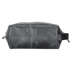 Bloominbag Voyage Marine Blue Hakiki Deri Dopp Kit – X Large görseli 5