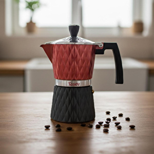 Bambum Taşev Tt1205 Diamante - Moka Pot 6 Fincan