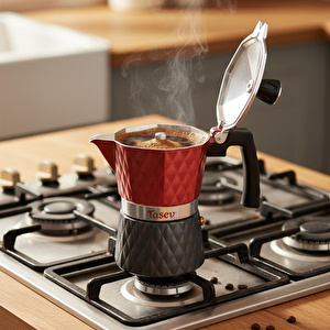 Bambum Taşev Tt1204 Diamante Moka Pot 3 Fincan (alüminyum)