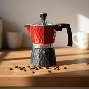 Bambum Taşev Tt1204 Diamante Moka Pot 3 Fincan (alüminyum)