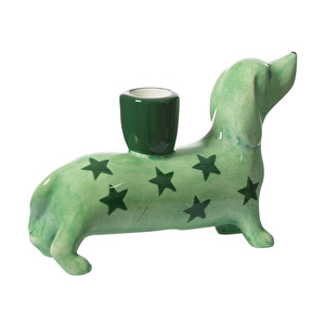Mudo Home Green Puppy Mumluk 17x6x12 Cm görseli 4
