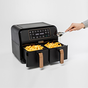 Kenwood Dual Airfryer Bk Copper hfp70.000bk