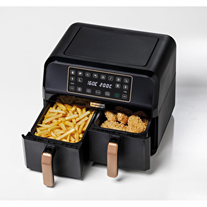 Kenwood Dual Airfryer Bk Copper hfp70.000bk