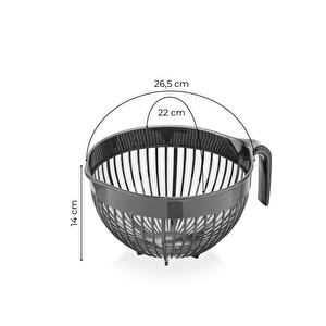 Vienev Linea Pirinç Süzgeci 3 Litre Antrasit
