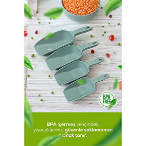 Vienev 4'lü Set Plastik Erzak Kürek Seti Mint
