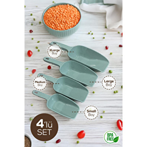 Vienev 4'lü Set Plastik Erzak Kürek Seti Mint
