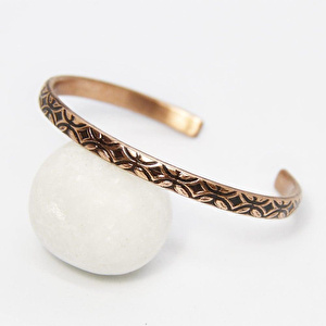 Coho Objet Coho Tılsım Bakır Özel Motifli & Antique Motifli El İşleme Bileklik Seti