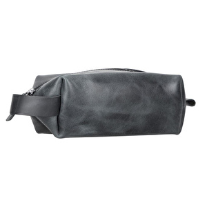 Bloominbag Voyage Marine Blue Hakiki Deri Dopp Kit – Large görseli 3