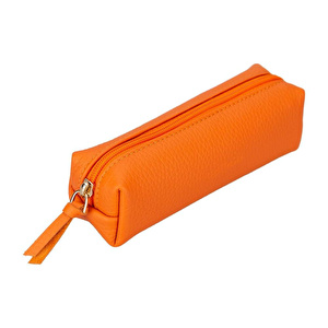 Bloominbag Bloombox Burnt Copper Hakiki Deri Kalem & Makyaj Çantası